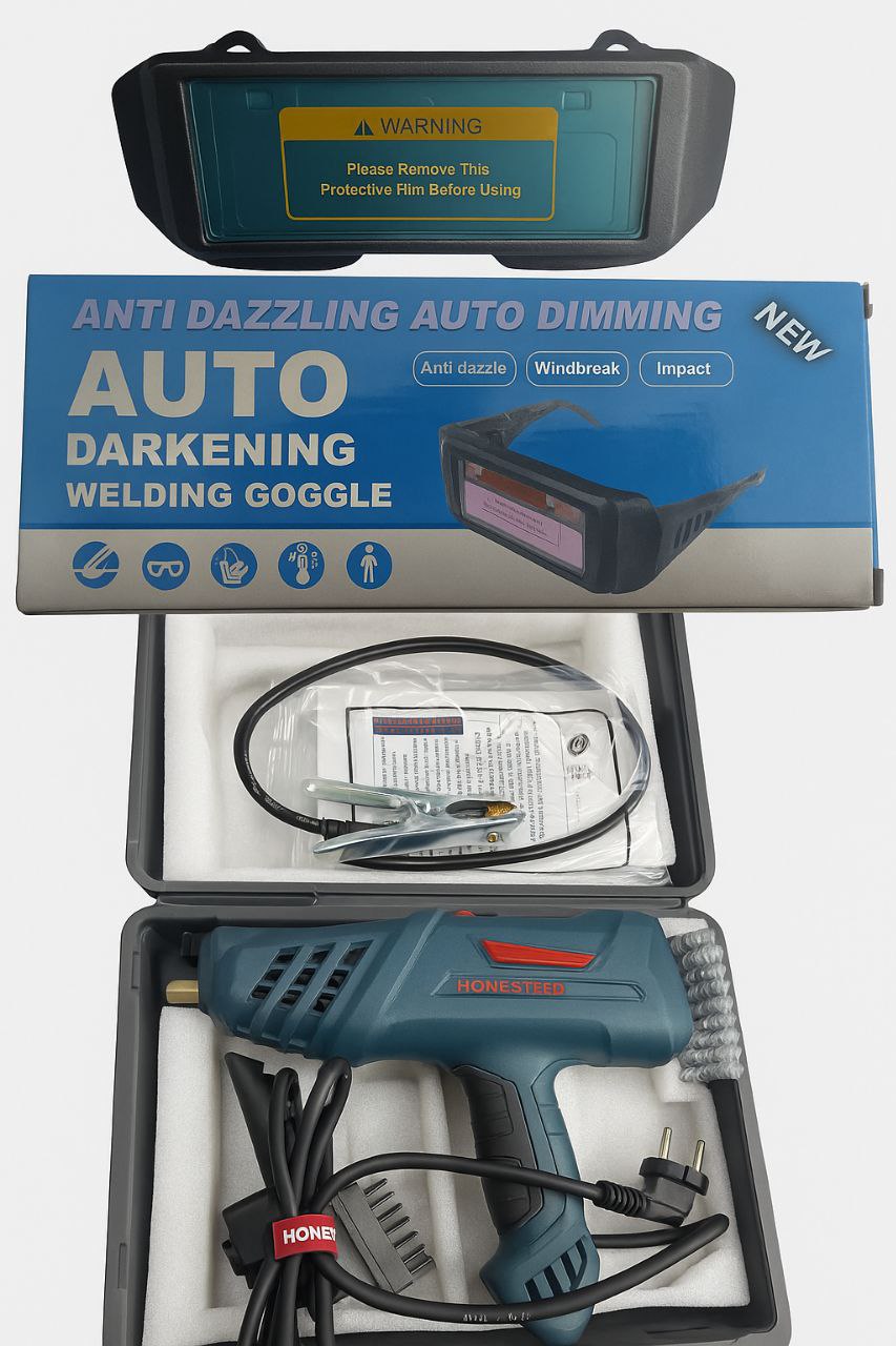 Post à souder +lunettes + cadeux __ ماكينة لحام + نظارات وقاية + هدية😍😍